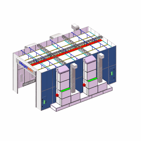 MGW-BS16 Diesel-Heat Bus Spray Booth